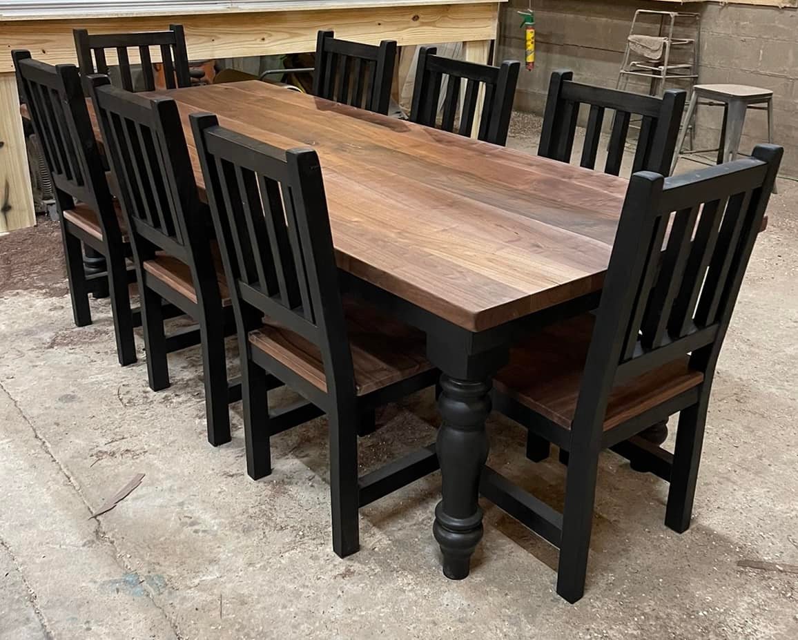 custom built farm tables in Mississippi